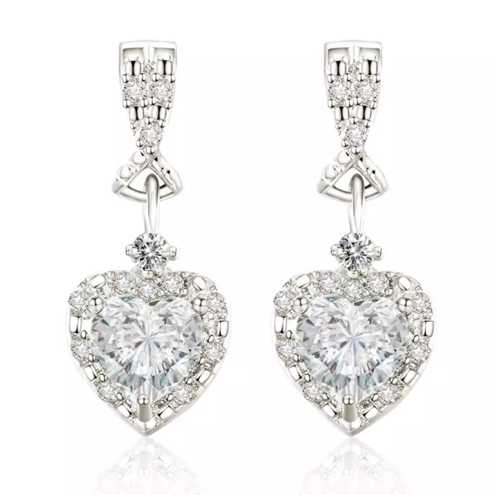 CZ Crystals Stud Earrings NW